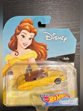 Disney Yellow Belle Inspired Toy Car with Brown Roof